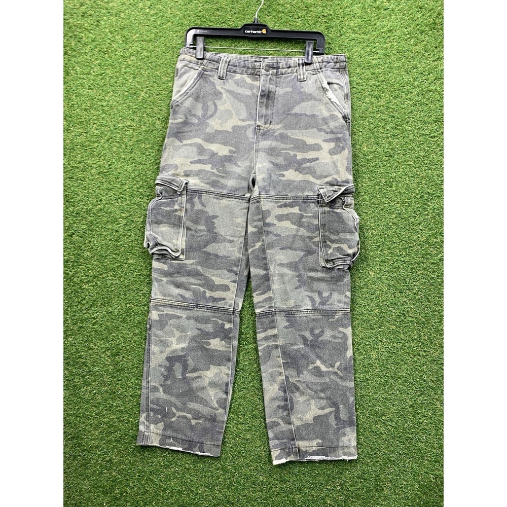 Jaded London Camo Cargo Pants Womens 32 Military Skater Grunge Casual y2k 90s
